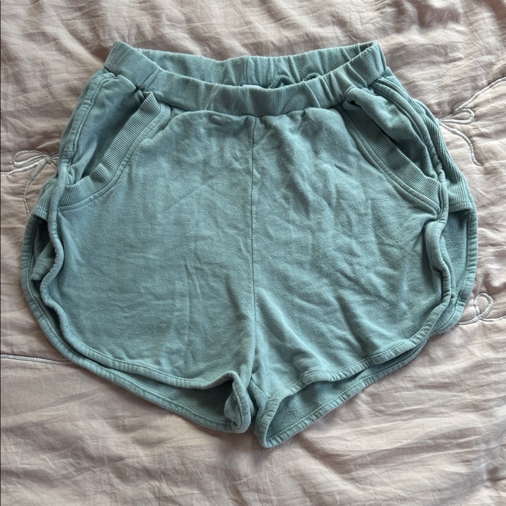 Girls Dance Lounge Shorts in Light Teal